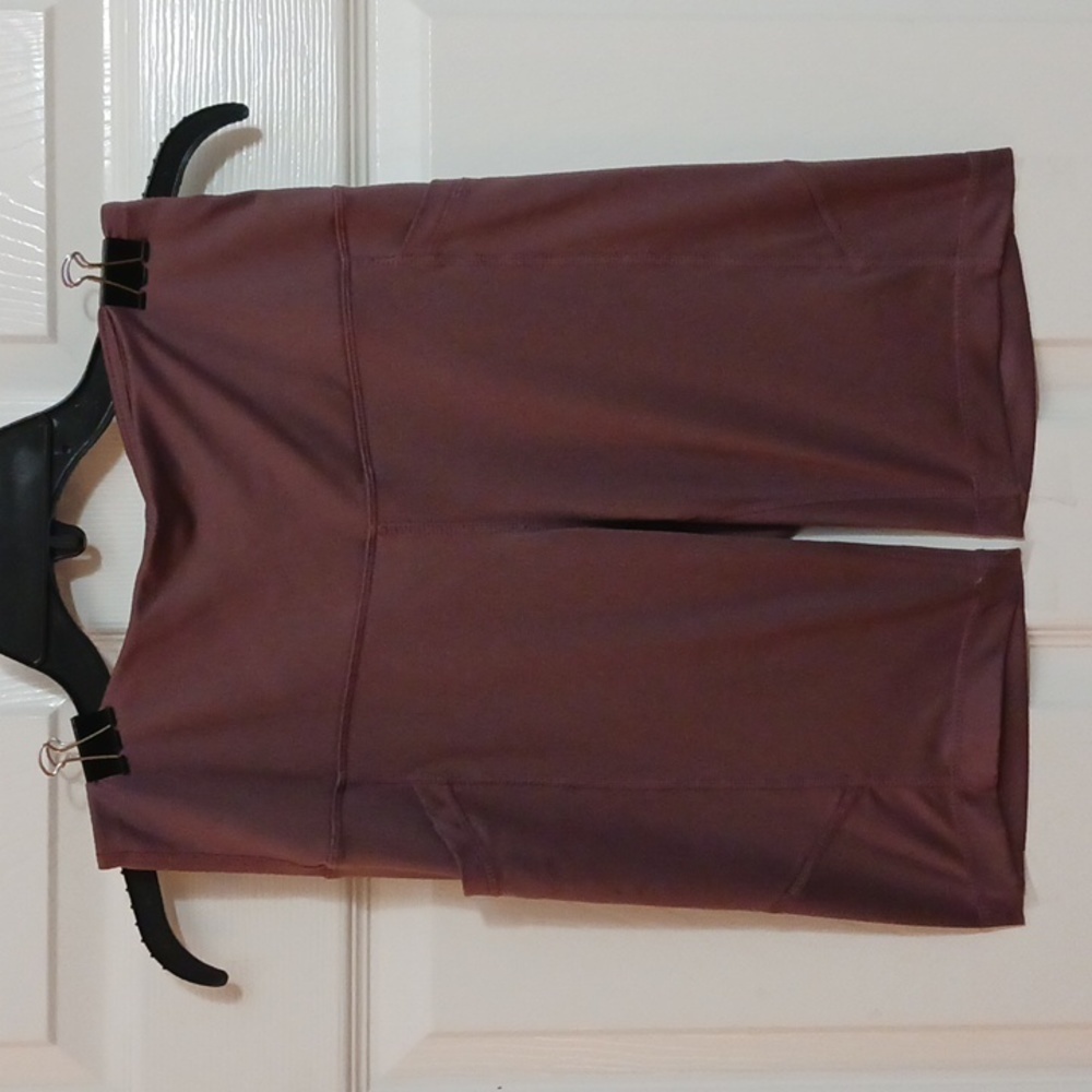VELOCITY HIGH WAISTED SPANDEX Workout Bike Shorts Purple Sz.M